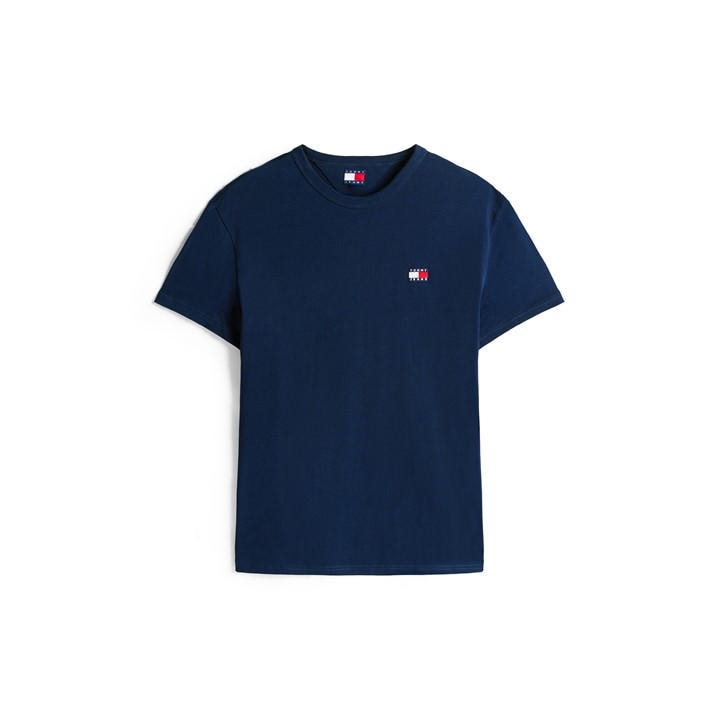 Tommy Jeans Men's Blue Classic Tommy Badge T Shirt Extra Small