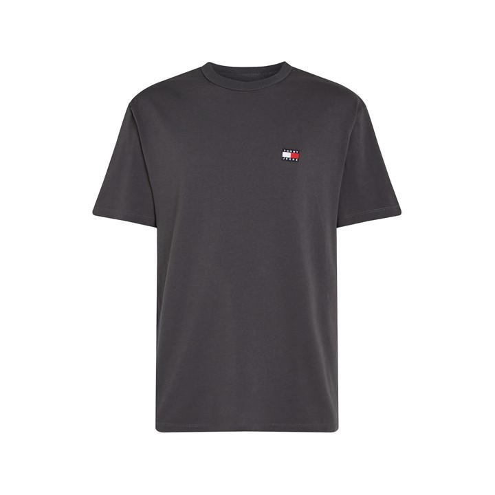 Tommy Jeans Classic Tommy Small Badge T Shirt In Gray
