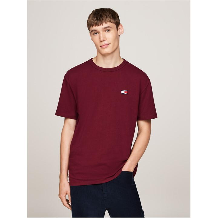 Tommy Jeans Classic Tommy Small Badge T Shirt In Red