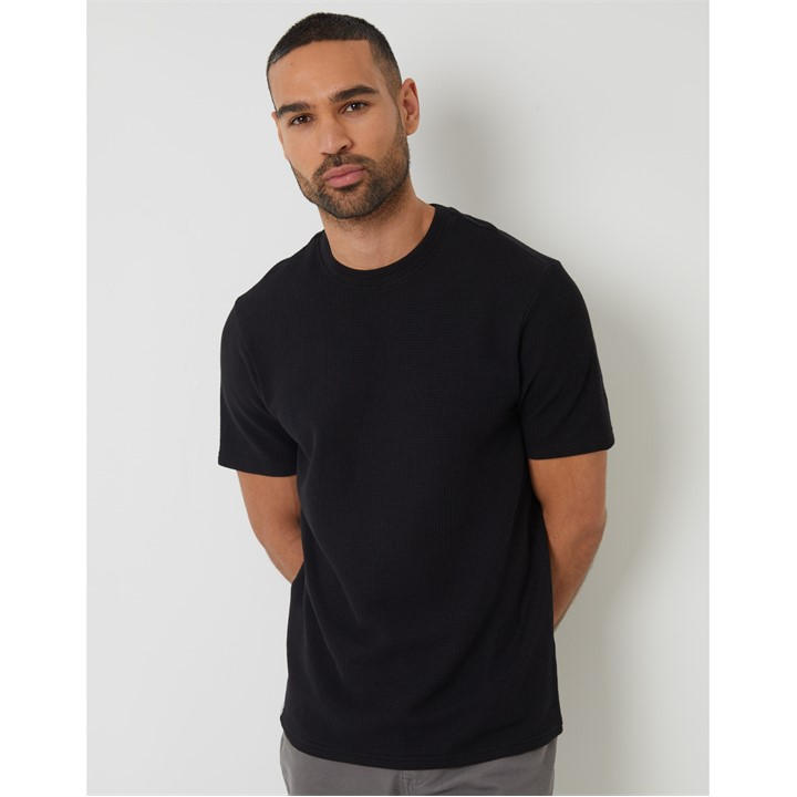 Threadbare Men's Black Tee Hayfiled Extra Large