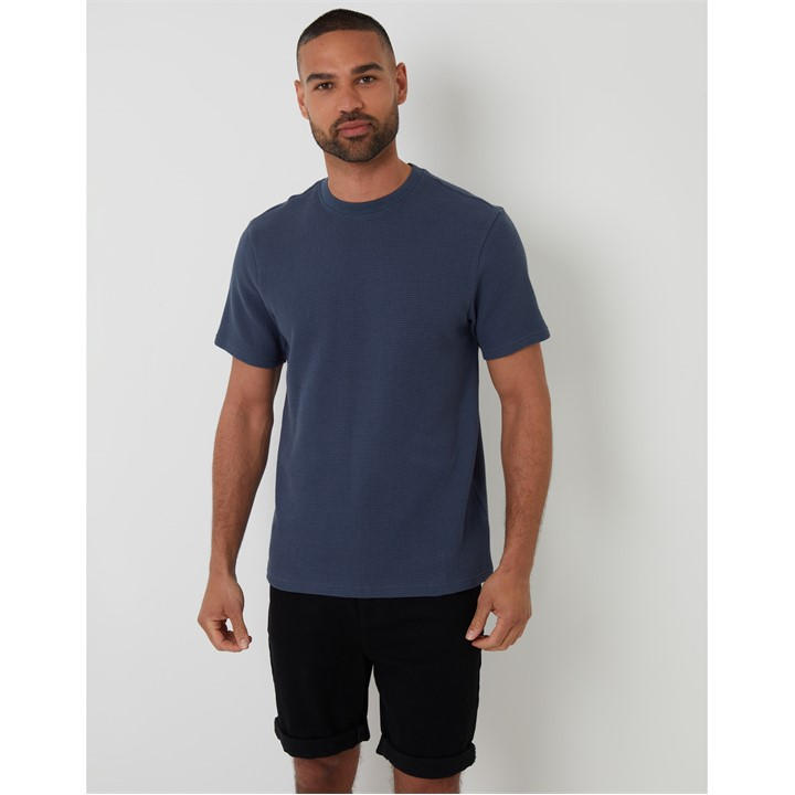 Threadbare Men's Blue Tee Hayfiled Small