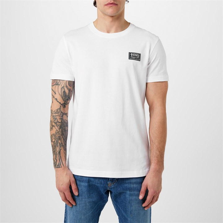 mens white diesel t shirt