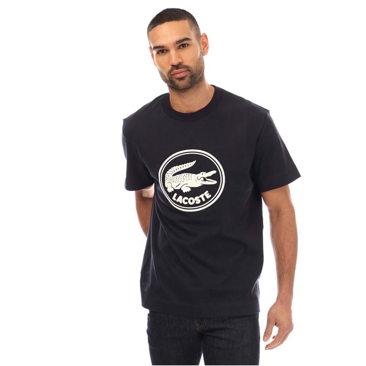 LACOSTE ROUND LOGO T-SHIR