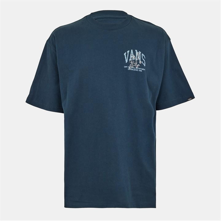 Vans Pickle Champ Ss Navy T-shirt Unisex Adult In Blue