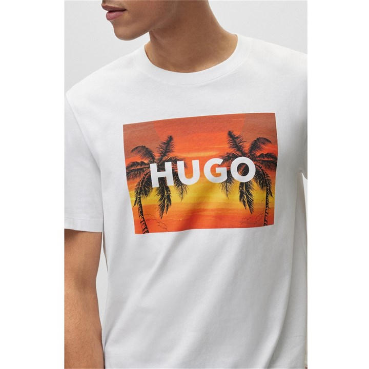 Hugo Hugo Dulive TShirts Mens White 100 FRASERS