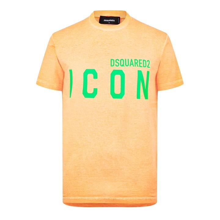 Dsquared2 Be Icon Cool T-shirt In Orange