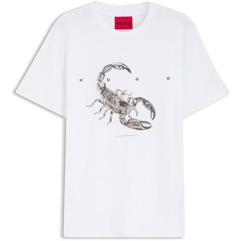 Hugo - HUGO Cotton-jersey T-shirt with spaced-out logo