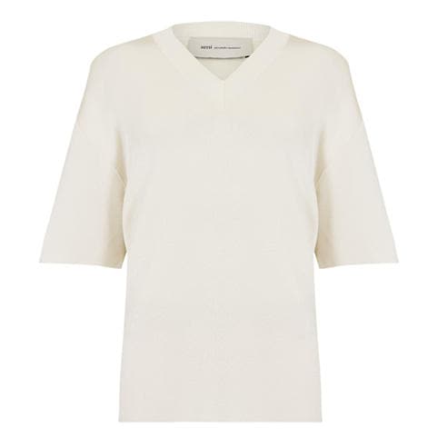 AMI PARIS - Men's V Neck Short Sleeve T-Shirt