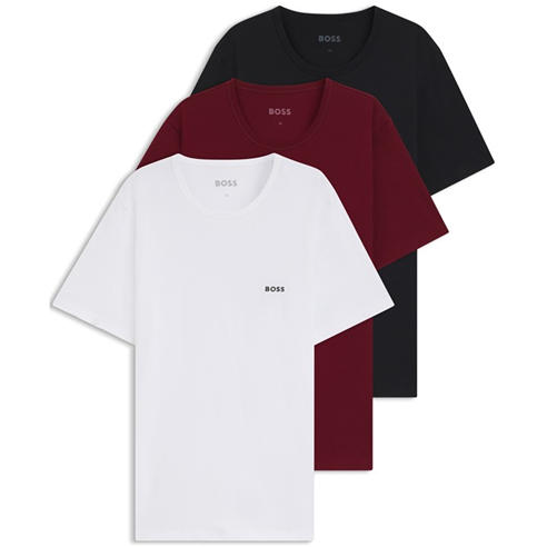 Zwarte BOSS BLACK T-shirt TSHIRTVN 3P CLASSIC Zwarte BOSS BLACK T-shirt TSHIRTVN 3P CLASSIC