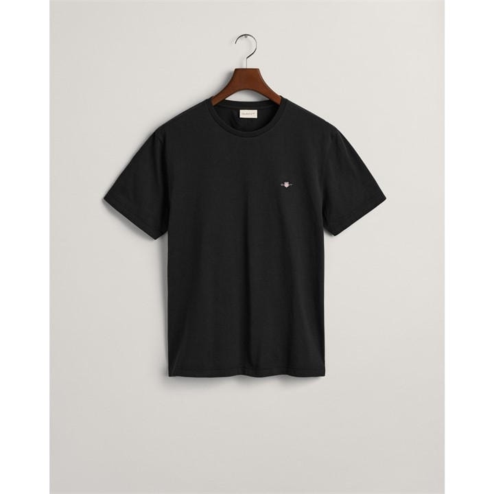 Gant Men's Black Regular Fit Shield T-Shirt 2XL