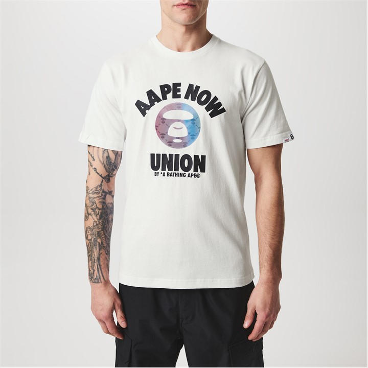 Aape Union T-shirt In White