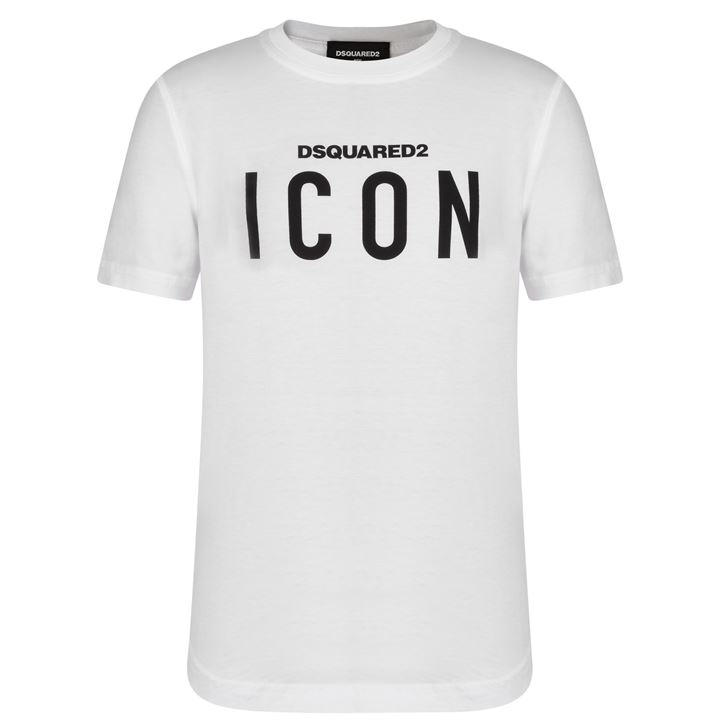 Dsquared2 Unisex Kids White Children's Icon T Shirt Size 7