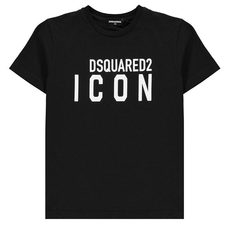 Dsquared2 Unisex Kids Black Children's Icon T Shirt Size 7