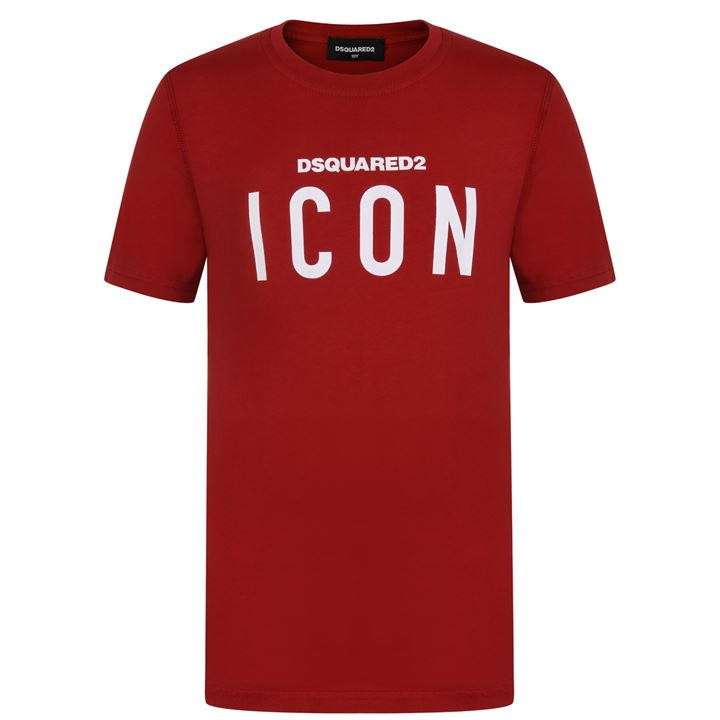 Dsquared2 Unisex Kids Red Children's Icon T Shirt Size 7