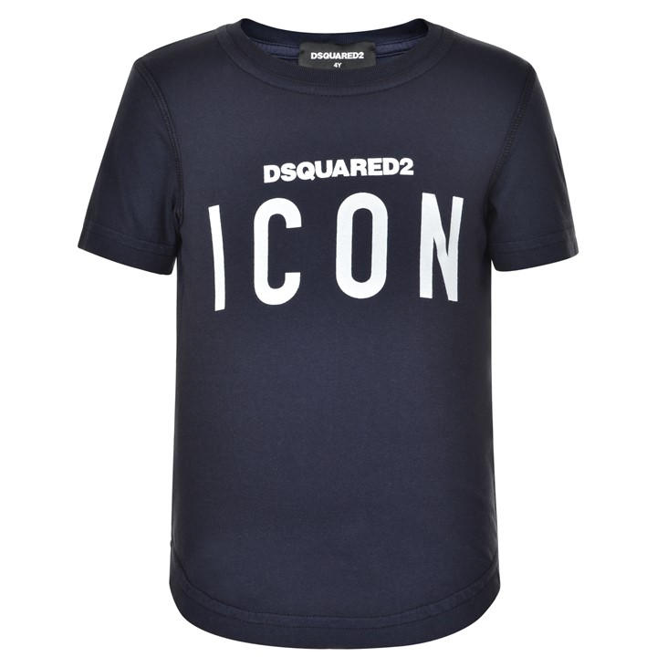 Dsquared2 Unisex Kids Blue Children's Icon T Shirt Size 7