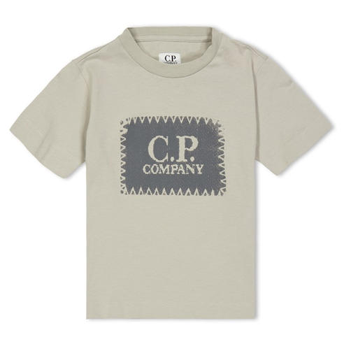 CP COMPANY - Boys' Stitch Logo Regular Fit T-Shirt