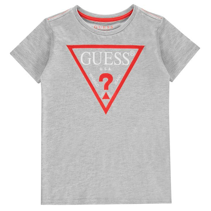 Guess Boys Multi Logo T Shirt Size 7