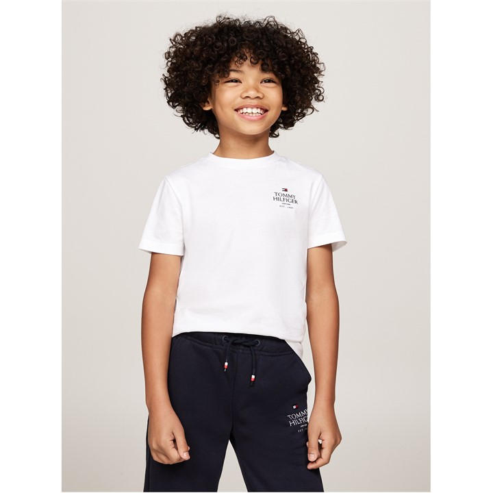 Tommy Hilfiger Boys White Short-Sleeved T-Shirt