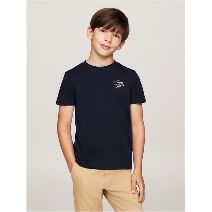 Tommy Hilfiger Boys Blue Short-Sleeved T-Shirt -