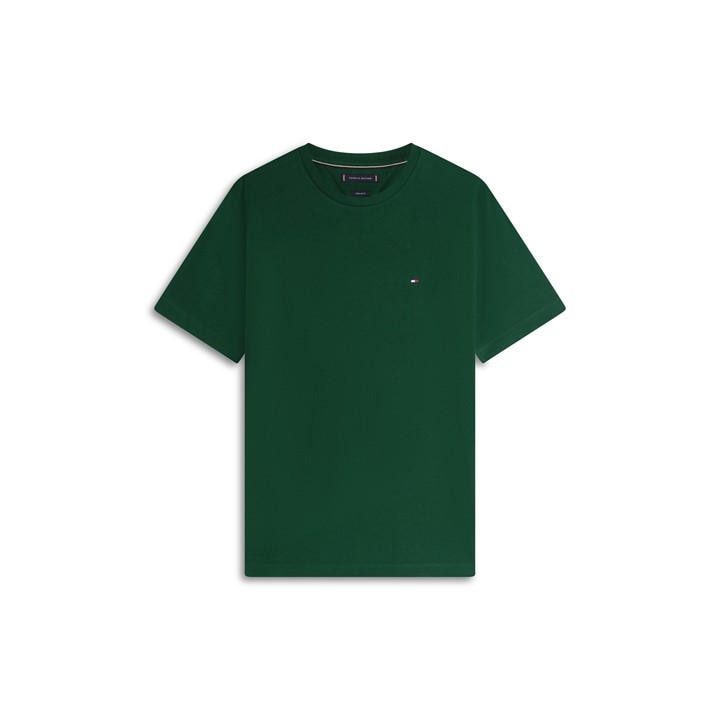 Tommy Hilfiger Men's Green Short-Sleeved T-Shirt Extra Large