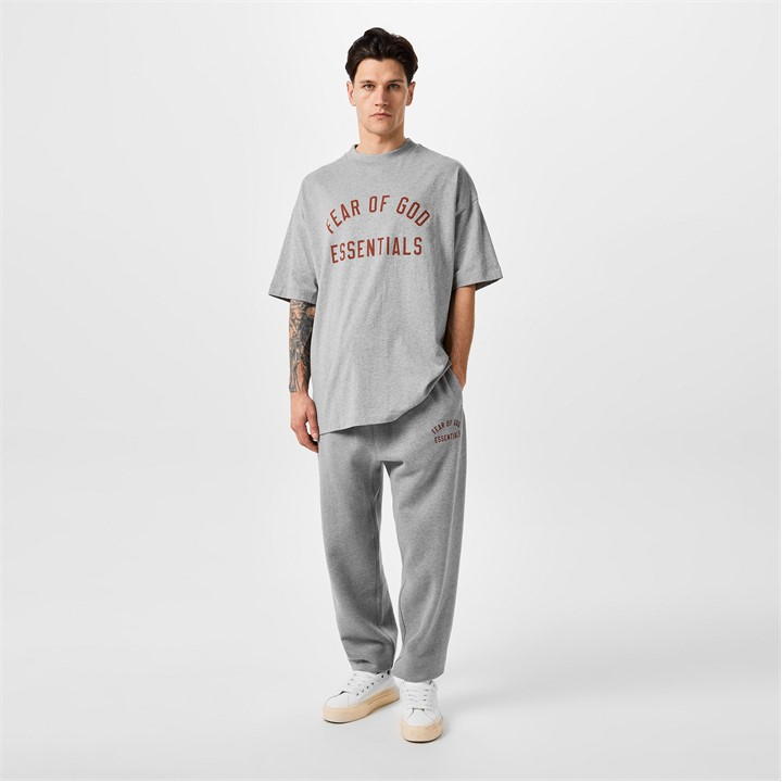 Dark Heather - FEAR OF GOD ESSENTIALS - Jersey Crewneck Tee