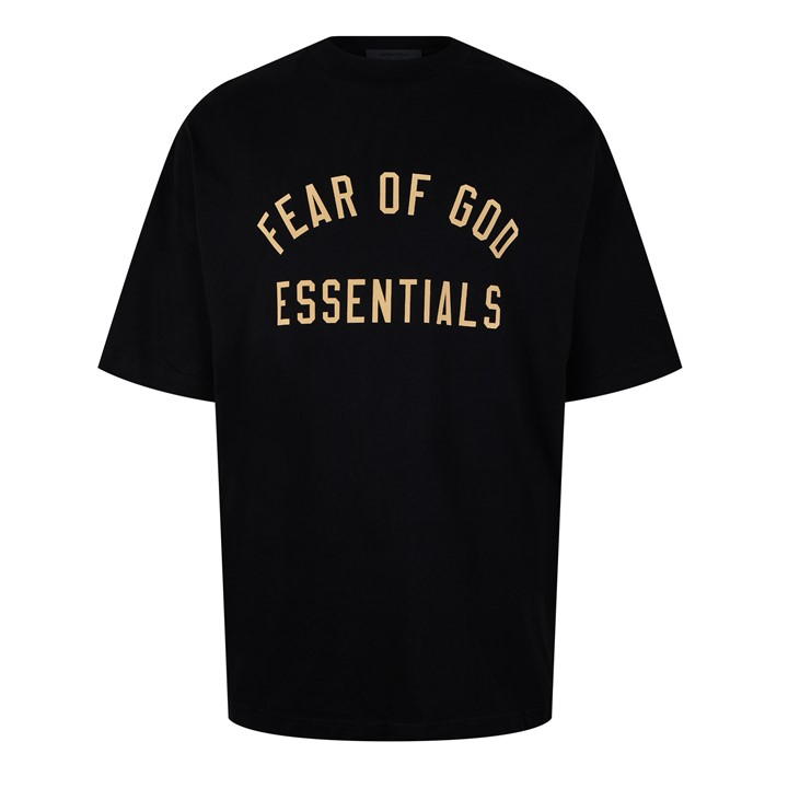 Black - FEAR OF GOD ESSENTIALS - Jersey Crewneck Tee
