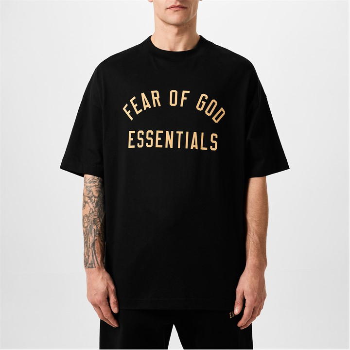 Black - FEAR OF GOD ESSENTIALS - Jersey Crewneck Tee