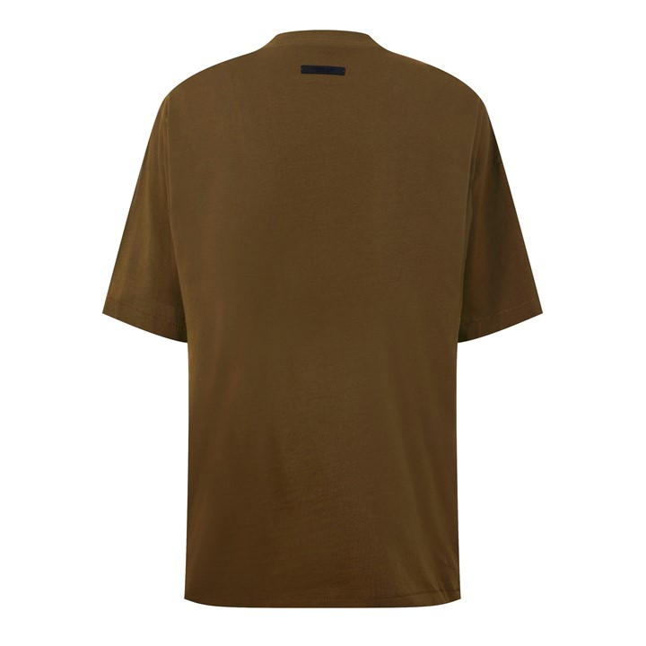 Olive - FEAR OF GOD ESSENTIALS - Jersey Crewneck Tee