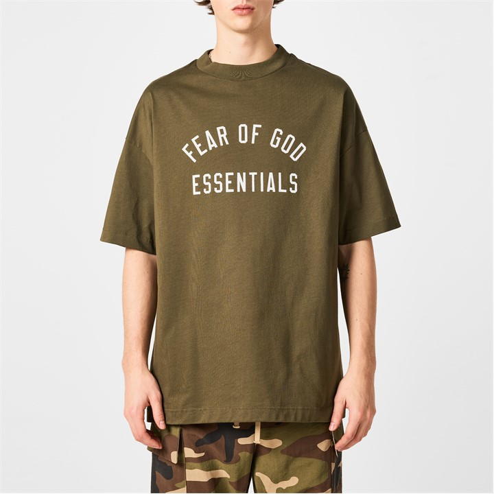 Military - FEAR OF GOD ESSENTIALS - Jersey Crewneck Tee