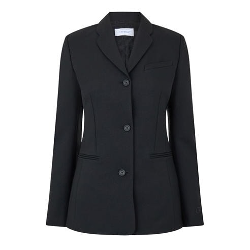 OFF WHITE - Women's Darted Twill Long Sleeve Tailored Fit Blazer