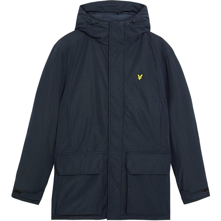 Lyle And Scott Men's Blue Membrane Quilted Jacket