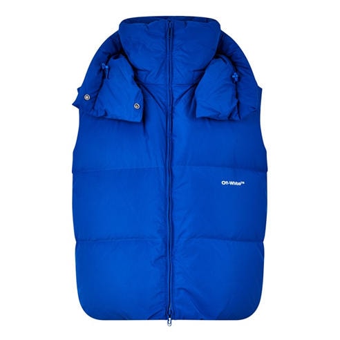 OFF WHITE - Men's Off-White Bounce Down Hooded Short Puffer Jacket