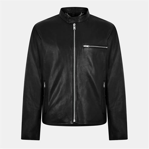 BELSTAFF - Men's Track Racer Leather Tailored Fit Jacket