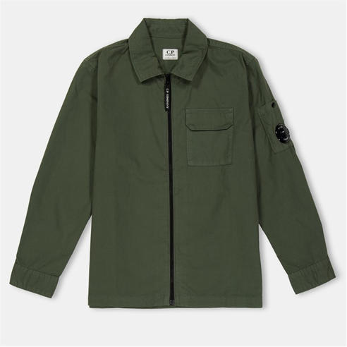 CP COMPANY - Kids' Button-Front Long Sleeve Overshirt