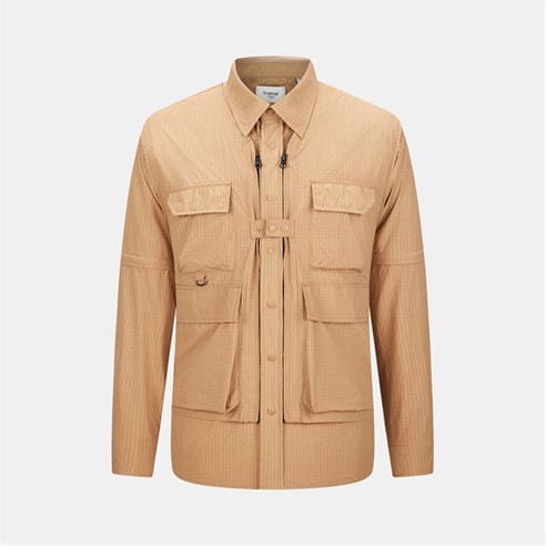 Firetrap - Men's 3-in-1 Convertible DWR Full Zip Long Sleeve Overshirt