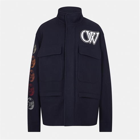 OFF WHITE - Men's Quilted Short Puffer Jacket