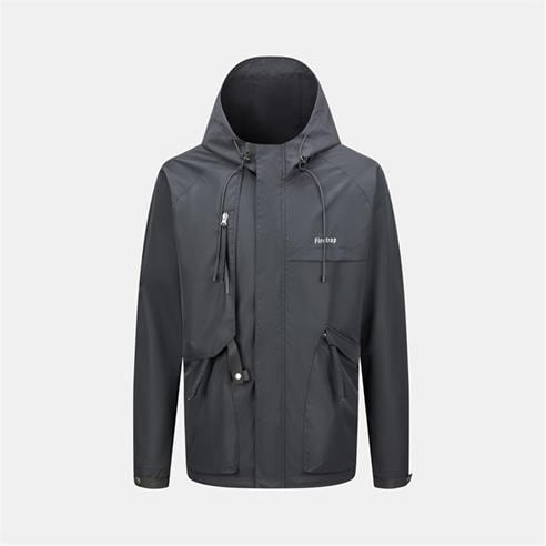 Firetrap - Men's Windproof Full Zip Hooded Rain Anorak