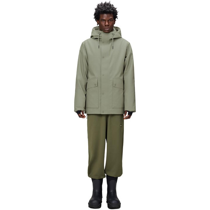 Rains Men's Green Nome Parka Sn54 Small