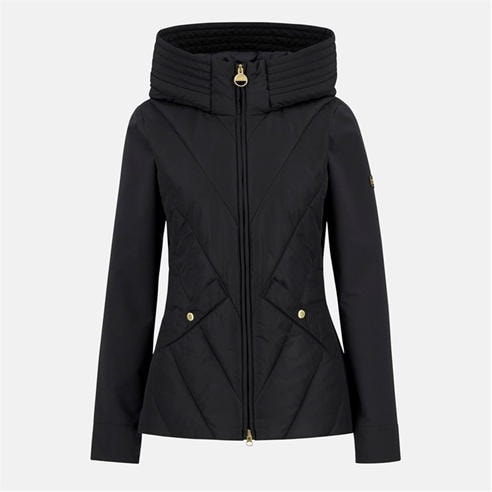 Barbour International - Women's Diablo Quilted Long Sleeve Slim Fit Hybrid Jacket