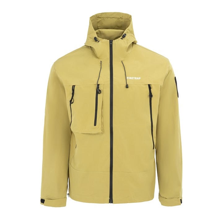Firetrap Men's Yellow Windproof Jacket Extra Large