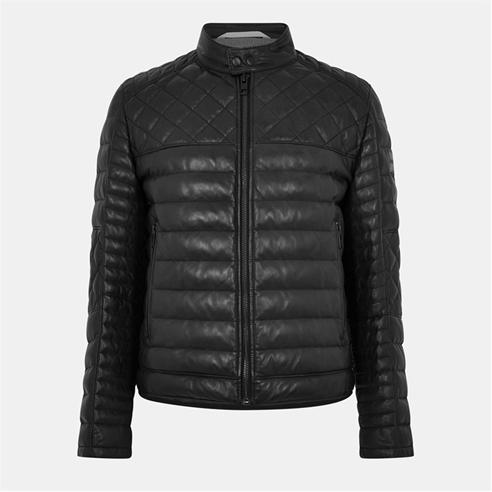 Boss - Men's Jonn In Leather Jacket