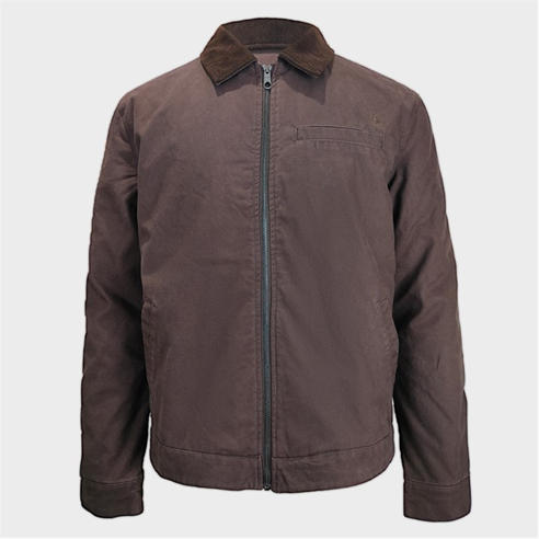 Jack Wills - Men's Stone Canvas Wind Resistant Cotton Long Sleeve Varsity Jacket