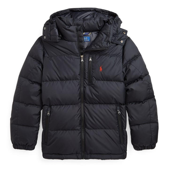 Polo Ralph Lauren Boys Black Polo Puf Jacket Jn54