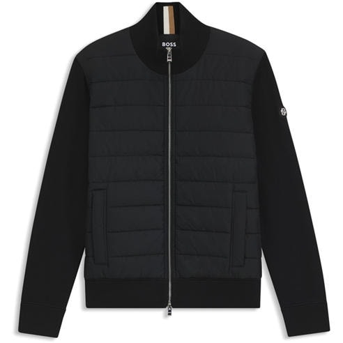 Boss - Men's Black Long Sleeve Hybrid Jacket