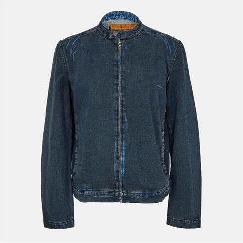 Diesel - Men's  Aviation-Inspired Ribbed Zip Bomber Jacket
