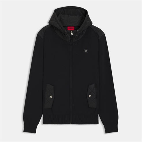 Hugo - Men's Sylon  Red Long Sleeve Full Zip Hybrid Jacket