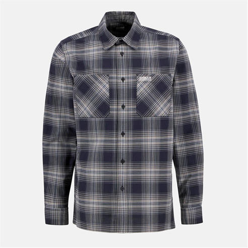Barbour International - Men's Hall Check Cotton Long Sleeve Overshirt