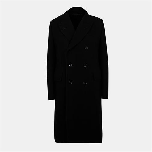 TOM FORD - Men's Double-Breasted Horn Button Overcoat