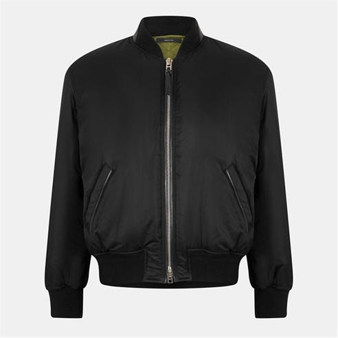 TOM FORD - Men's Lightweight Satin Bomber Jacket