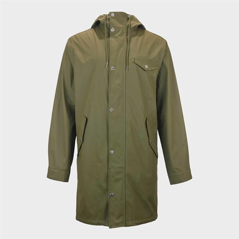 Jack Wills - Men's Fisher Water and Wind Resistant 2.5 Layer Long Sleeve Rain Anorak